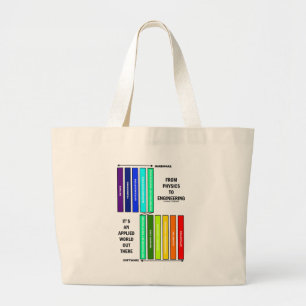 Van fysica tot engineering het is een toegepaste w grote tote bag