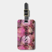 "Van gaan wij" het Roze Bagagelabel van de Naam (Voorkant verticaal)