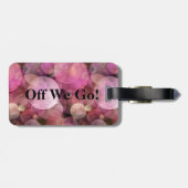 "Van gaan wij" het Roze Bagagelabel van de Naam (Achterkant horizontaal)