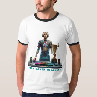 Van Gamer Tot Legendarisch Esports Kampioen T-shir T-shirt
