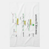 Van genen naar eiwit theedoek (Verticaal)