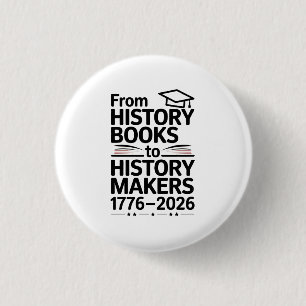 Van Geschiedenisboek Tot Geschiedenis Makers Usa 2 Ronde Button 3,2 Cm