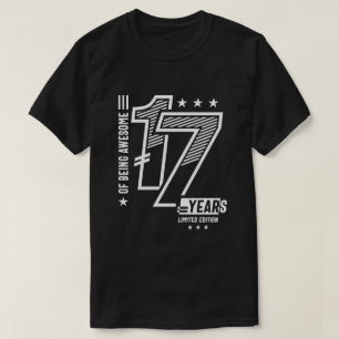 van Geweldige zijn 17 jaar - 17de verjaardag T-shirt