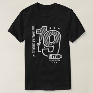 van Geweldige zijn 19 jaar - 19e verjaardag T-shirt