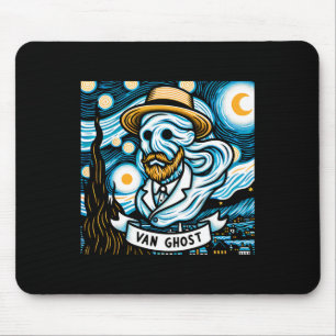 Van Ghost Art Teacher Halloween Muismat