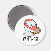 Van Ghost Funny Artist Ghost Pun Magneet (Voorkant / Achterkant)