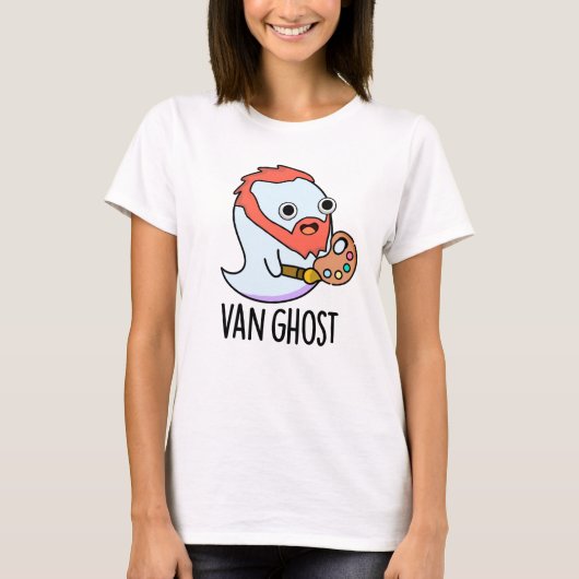 Van Ghost Funny Artist Ghost Pun T-shirt (Voorkant)