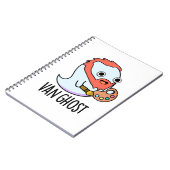 Van Ghost Grappige Kunstenaar Ghost Pun Notitieboek (Linkerzijde)