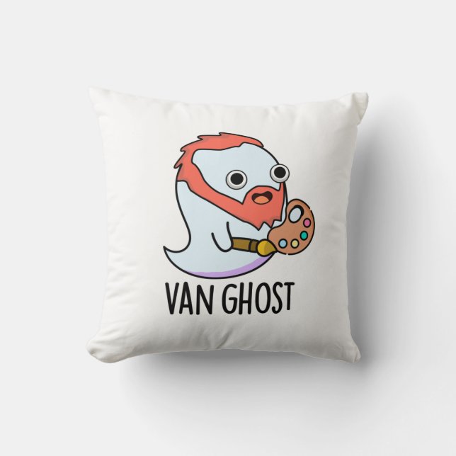 Van Ghost Grappige Kunstenaar Ghost Stunt  Kussen (Voorkant)