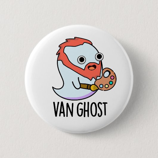 Van Ghost Grappige Kunstenaar Ghost Stunt  Ronde Button 5,7 Cm (Voorkant)