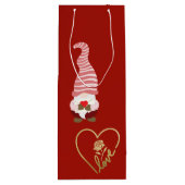 Van Gnome met Liefde mijn Valentijn Wijn Cadeautas (Achterkant)