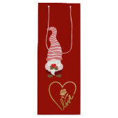 Van Gnome met Liefde mijn Valentijn Wijn Cadeautas (Voorkant)