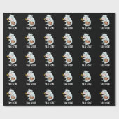 Van Goat Funny Artist Pun Dark BG Cadeaupapier (Vlak)