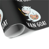 Van Goat Funny Artist Pun Dark BG Cadeaupapier (Rol Hoek)