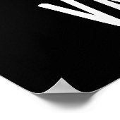 Van Goat Funny Artist Pun Dark BG Poster (Hoek)