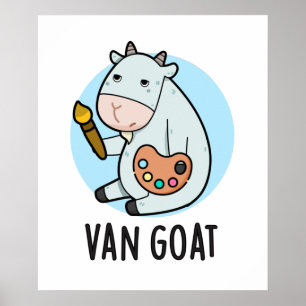 Van Goat Funny Artist Pun Poster