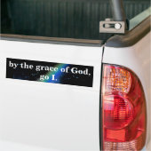VAN GOD BUMPERSTICKER (Op Truck)