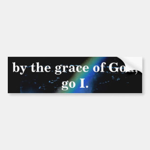 VAN GOD BUMPERSTICKER