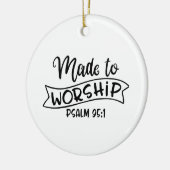 Van God gemaakt tot het aanbidden Keramisch Ornament (Links)