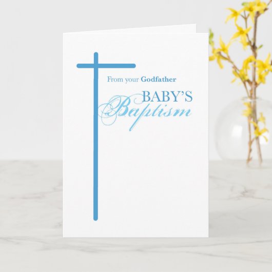 Van Godmoeder op het baptisme van de jongen, Blue Kaart (Gele Bloem)