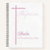 Van Godmother over de doop van het meisje geperson Notitieboek (Voorkant)