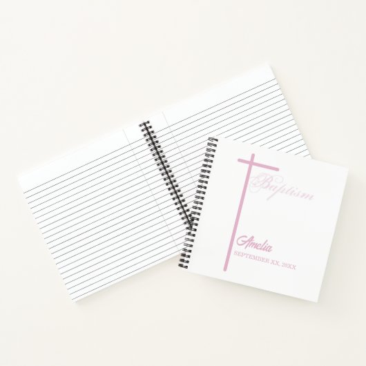 Van Godmother over de doop van het meisje geperson Notitieboek (Binnen)