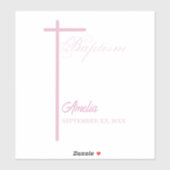 Van Godmother over de doop van het meisje geperson Sticker (Vel)