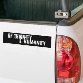 Van godslastering en menselijkheid. bumpersticker (Op Truck)
