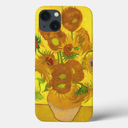 Van Gogh 15 zonnebloemen in een vasje Case-Mate iPhone Case (Achterkant)