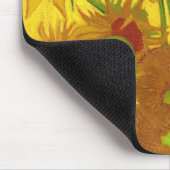 Van Gogh 15 zonnebloemen in een vasje Muismat (Hoek)
