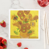 Van Gogh 15 zonnebloemen in een vasje Servetten (Insitu)