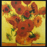 Van Gogh 15 Zonnebloemen Katoenen Servet<br><div class="desc">Van Gogh 15 Zonnebloemen</div>