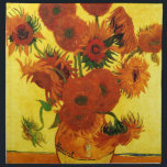 Van Gogh 15 Zonnebloemen Katoenen Servet<br><div class="desc">Van Gogh 15 Zonnebloemen</div>