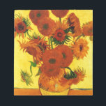 Van Gogh 15 Zonnebloemen Notitieblok<br><div class="desc">Van Gogh 15 Zonnebloemen</div>