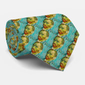 Van Gogh 1920 Style Satin Foulard Necktie Stropdas (Opgerold)