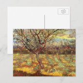 Van Gogh Abrikozenboom in bloesem,  fijne kunst Briefkaart (Voorkant / Achterkant)