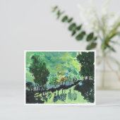 Van Gogh-achtig landschap briefkaart (Staand voorkant)