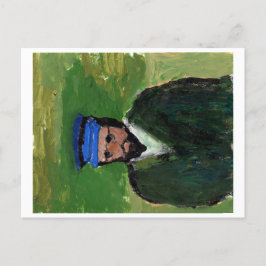 Van Gogh-achtig portret briefkaart