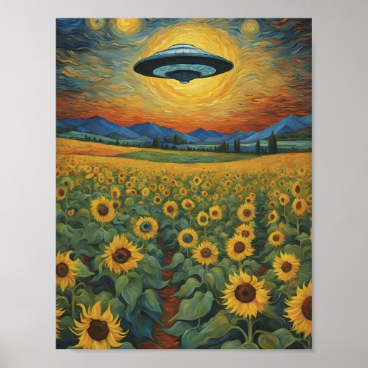 Van Gogh Air Craft Landing Poster (Voorkant)