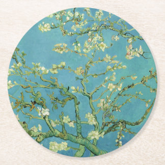 Van Gogh | Almond Blossom | 1890 Ronde Kartonnen Onderzetter