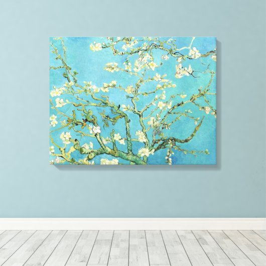 Van Gogh Almond Blossom Canvas Afdruk (Insitu (Houten vloer))