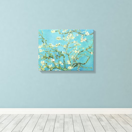 Van Gogh Almond Blossom Canvas Afdruk (Insitu (Houten vloer))