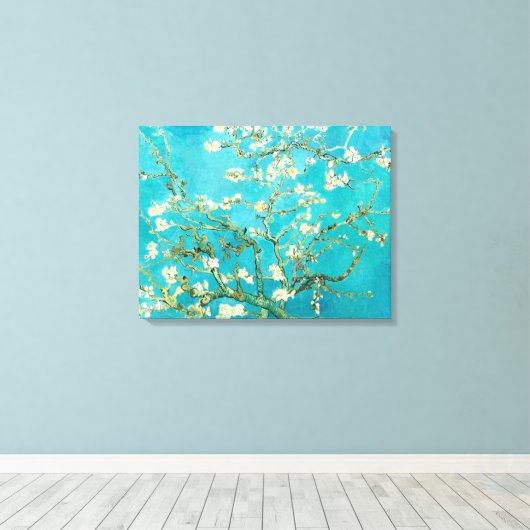 Van Gogh Almond Blossom Canvas Afdruk (Insitu (Houten vloer))