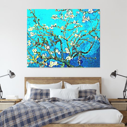 Van Gogh - Almond Blossom Canvas Afdruk (Insitu (Slaapkamer))
