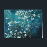 Van Gogh Almond Blossom Dark Blauwgroen Deurmat<br><div class="desc">Artiest: Vincent Van Gogh Titel: Almond Blossom veranderde kleur</div>