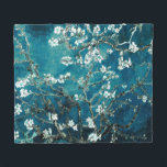 Van Gogh Almond Blossom Dark Blauwgroen Fleece Deken<br><div class="desc">Artiest: Vincent Van Gogh Titel: Almond Blossom veranderde kleur</div>