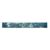 Van Gogh Almond Blossom Dark Blauwgroen Satijnen Lint (Voorkant)