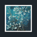 Van Gogh Almond Blossom Dark Blauwgroen Servet<br><div class="desc">Artiest: Vincent Van Gogh Titel: Almond Blossom veranderde kleur</div>