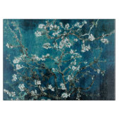 Van Gogh Almond Blossom Dark Blauwgroen Snijplank (Voorkant)