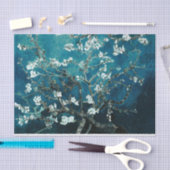 Van Gogh Almond Blossom Dark Blauwgroen Tissuepapier (Craft)